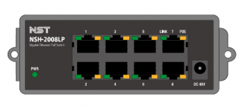 Switch 8 Cổng POE Gigabit Quản Lý NSH-2008LP