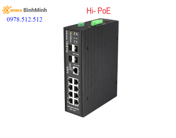 Switch Công Nghiệp 8 Cổng + 4 Cổng SFP IG8-4SMB