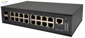 Switch công nghiệp 16 cổng POE quản lý IG16P-2SMB