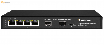 Switch 4 cổng POE 2 cổng quang GT4P-2S-HA